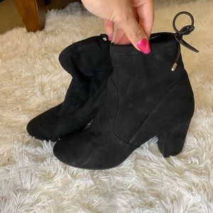Black sock booties